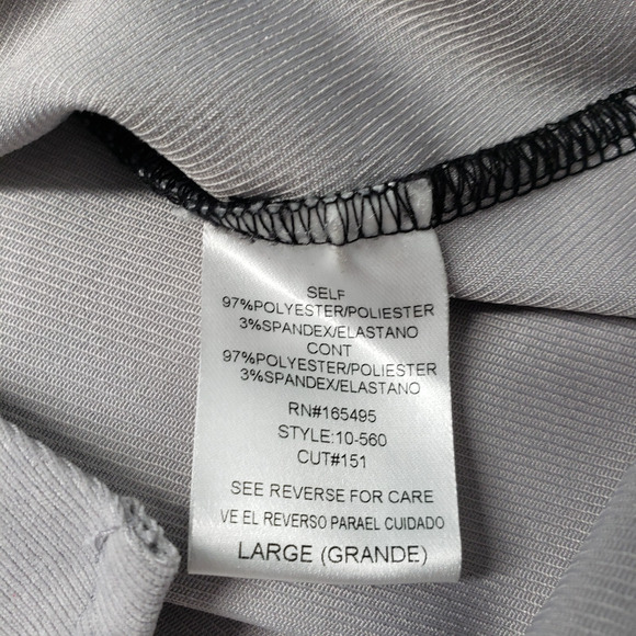 Go Destination Casual Button-Up Shirt Mens Large Gray Black Two Tone Long Sleeve - Picture 3 of 16